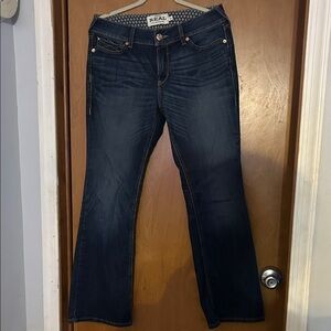 Ariat Women's Dark Indigo REAL Lita Boot Jeans 31S